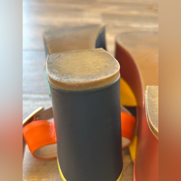 Charlotte Stone RAF Platform Sandals in Solimar US 10 Multi-Colored Leather - Picture 13 of 14